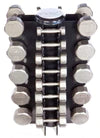 VTX Troy Vertical 4-Tier Dumbbell Rack, Holds 13 Pairs (3-50 lbs).