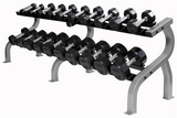 TROY - 12-Sided Rubber Encased Dumbbells