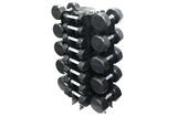 TROY - 12-Sided Rubber Encased Dumbbells