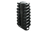TROY - 12-Sided Rubber Encased Dumbbells