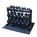 Body-Solid Best Fitness 3 tier horizontal dumbbell rack BFDR10