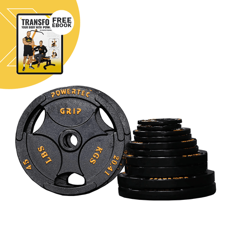 Powertec Olympic Plate 255 lbs. set