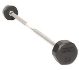 TROY Straight Rubber Barbell Pack with Rack