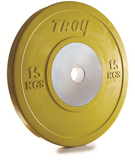 TROY Premium Grade Barbell Competition Bumper Plates - Colored