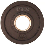 VTX Troy Olympic Rubber Encased "Wide Flange" 3 Hole Grip VTX Plate